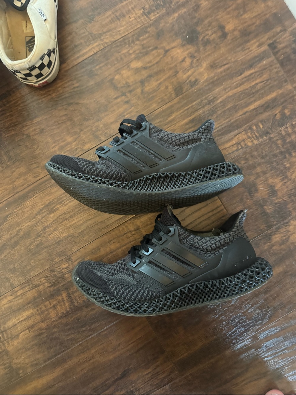 Adidas Ultra boost Men’s Black 4D Knit Athletic Shoes